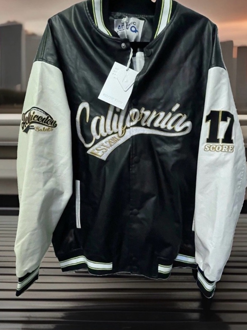 Aelfric Eden Jacket Men's Baseball Varsity Harajuku Graphics Size XL NEW!